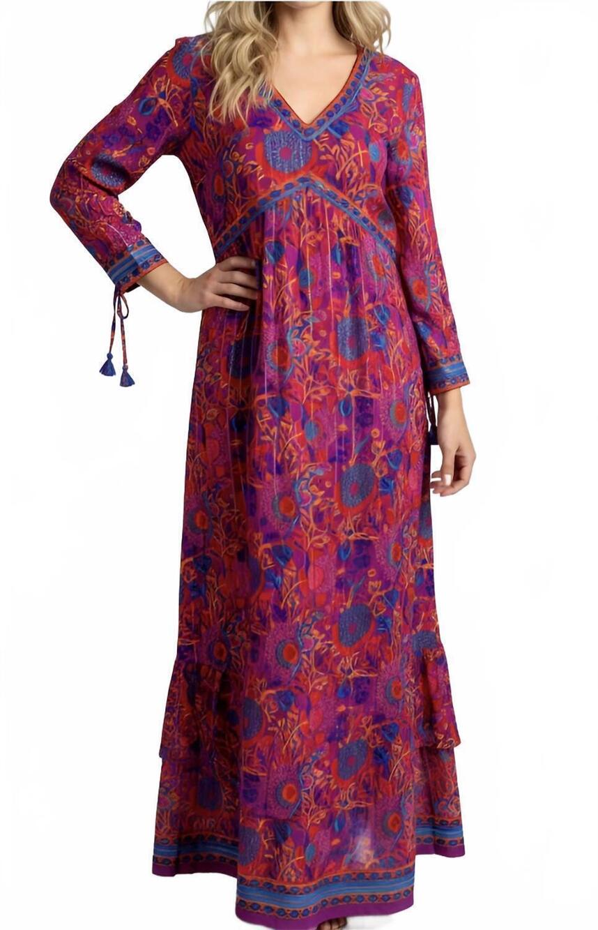 NEW LA PLAGE sarah maxi dress in floral multi